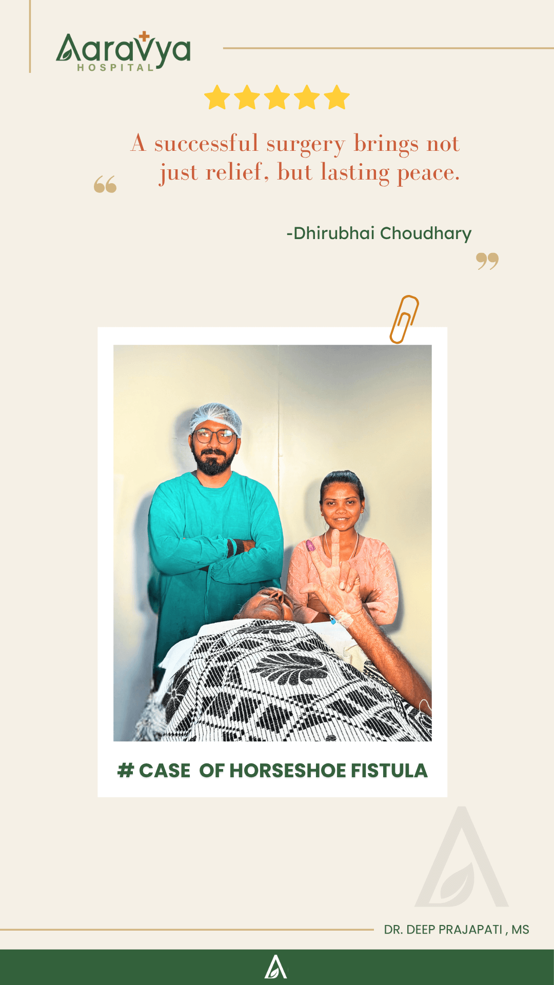 Patient testimonial
