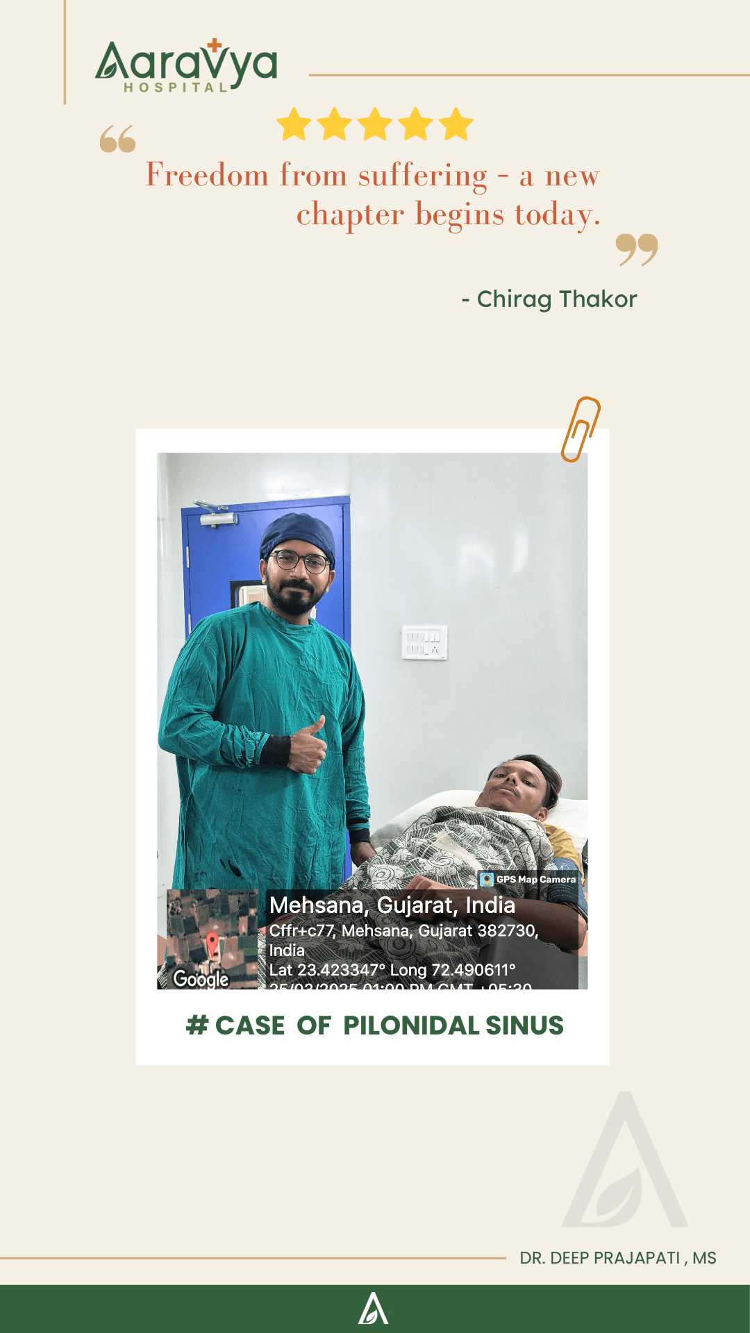 Patient testimonial